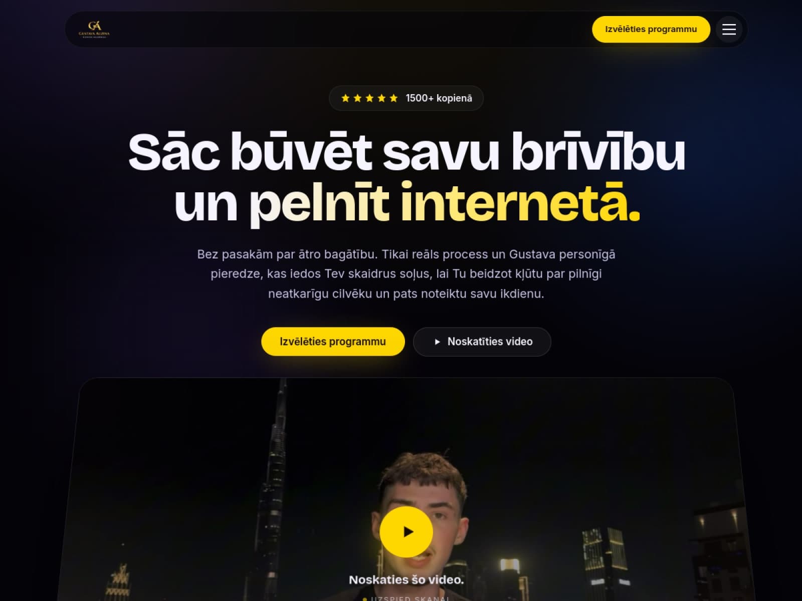 GA Akadēmija — Online business course